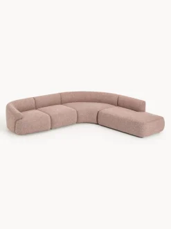 Sofá rinconera modular en tejido bouclé Sofia (4 plazas)