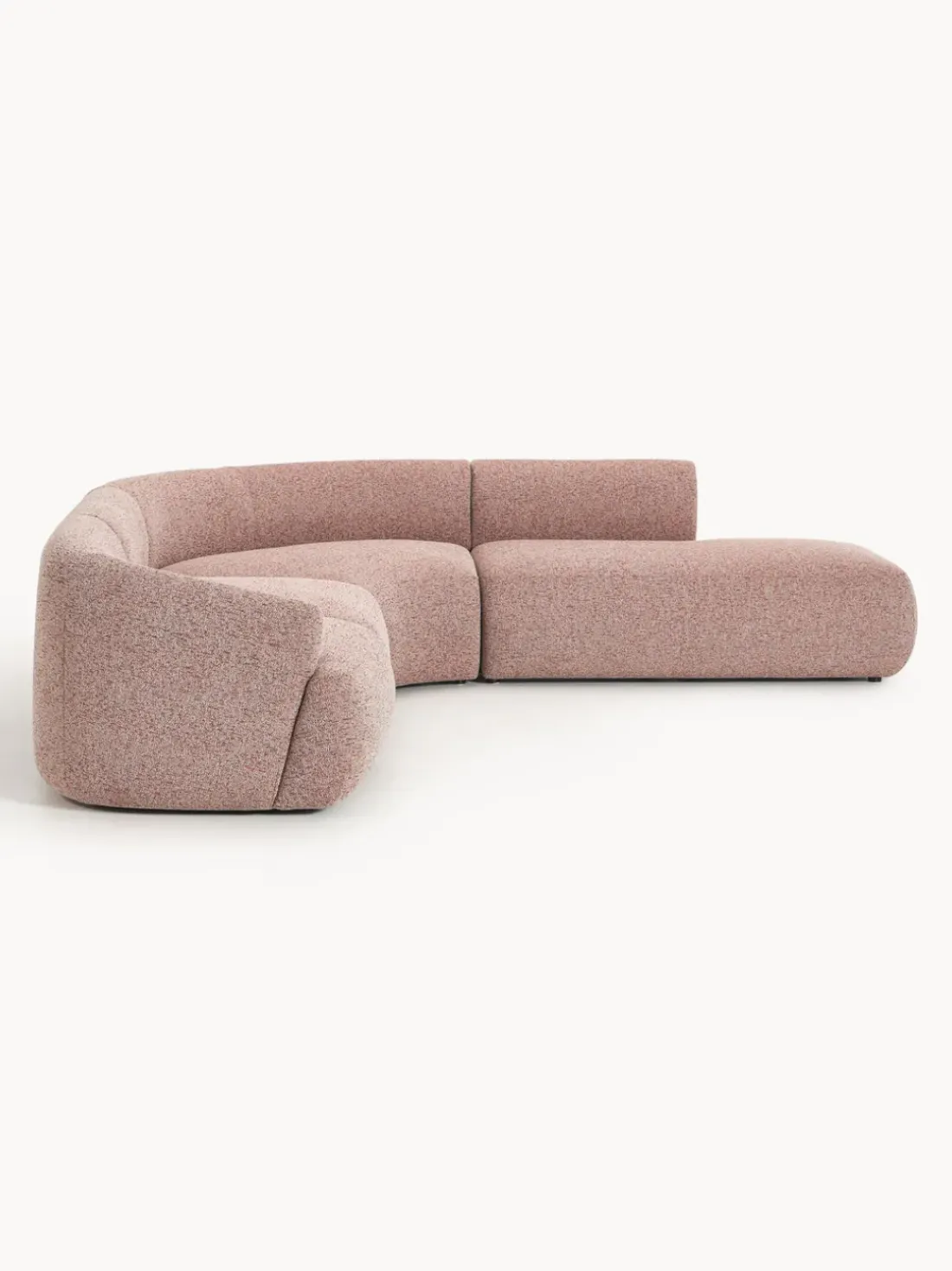 Sofá rinconera modular en tejido bouclé Sofia (4 plazas)