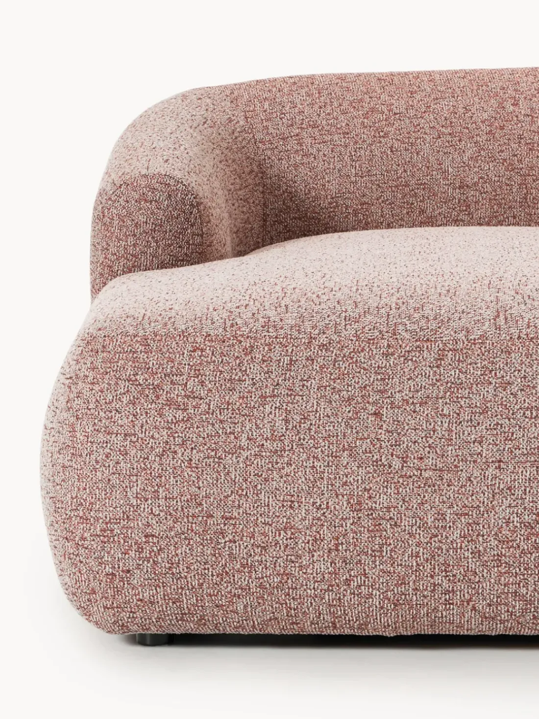 Sofá rinconera modular en tejido bouclé Sofia