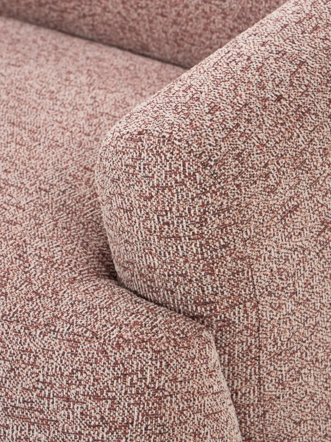 Sofá rinconera modular en tejido bouclé Sofia