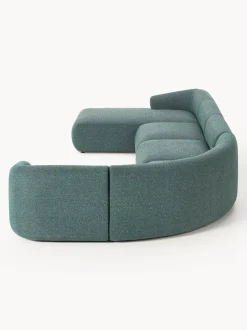 Sofá rinconera modular en tejido bouclé Sofia