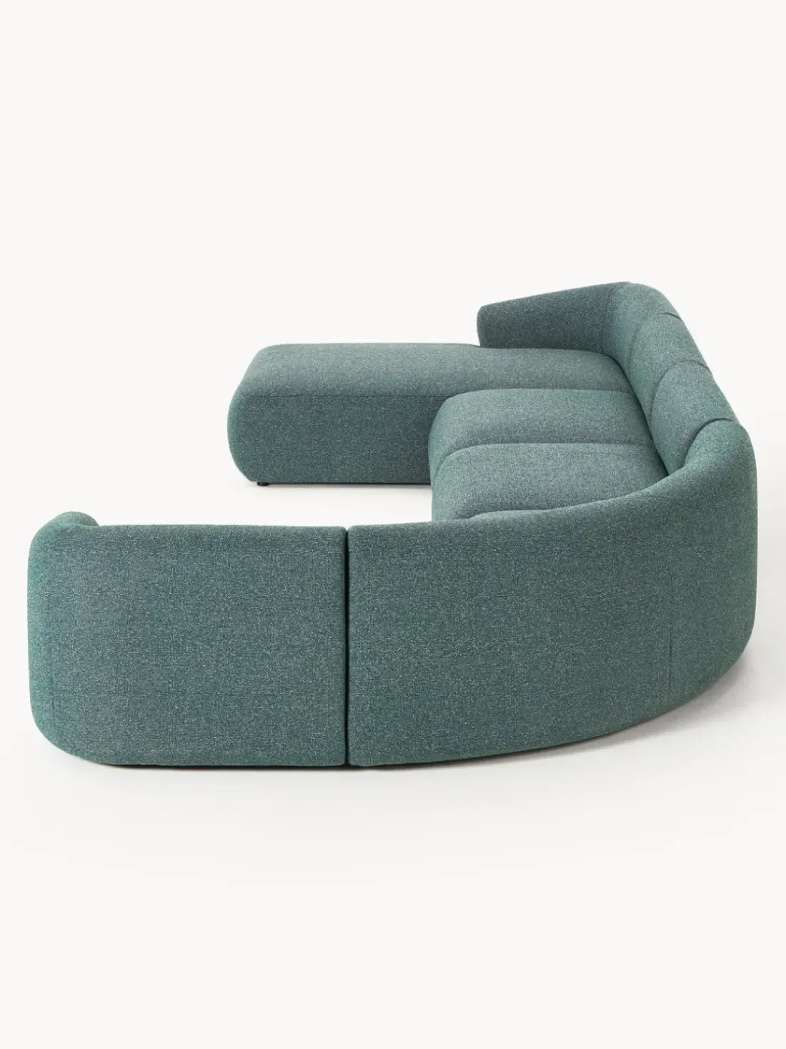 Sofá rinconera modular en tejido bouclé Sofia