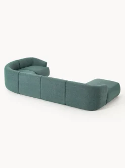 Sofá rinconera modular en tejido bouclé Sofia