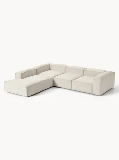 Sofá rinconera modular grande de pana Lennon