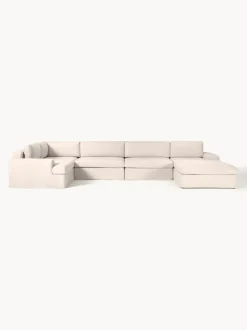 Sofá rinconera modular grande con tapizado desenfundable Russell