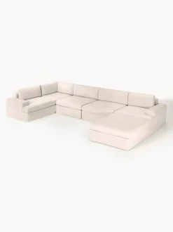 Sofá rinconera modular grande con tapizado desenfundable Russell