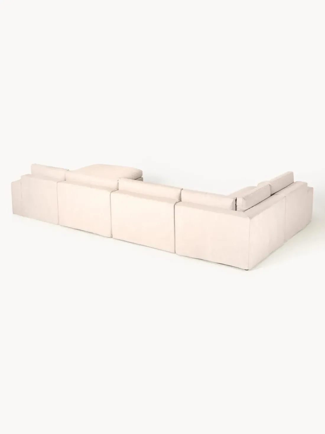 Sofá rinconera modular grande con tapizado desenfundable Russell