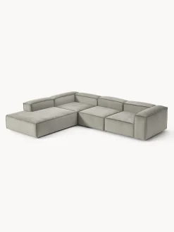 Sofá rinconera modular grande de pana Lennon