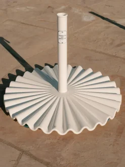 Soporte para sombrilla redondo Clamshell