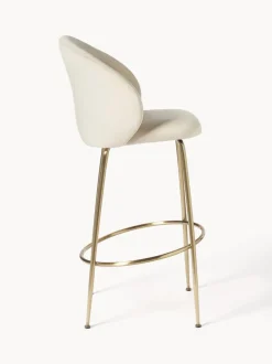 Taburete alto de terciopelo Luisa