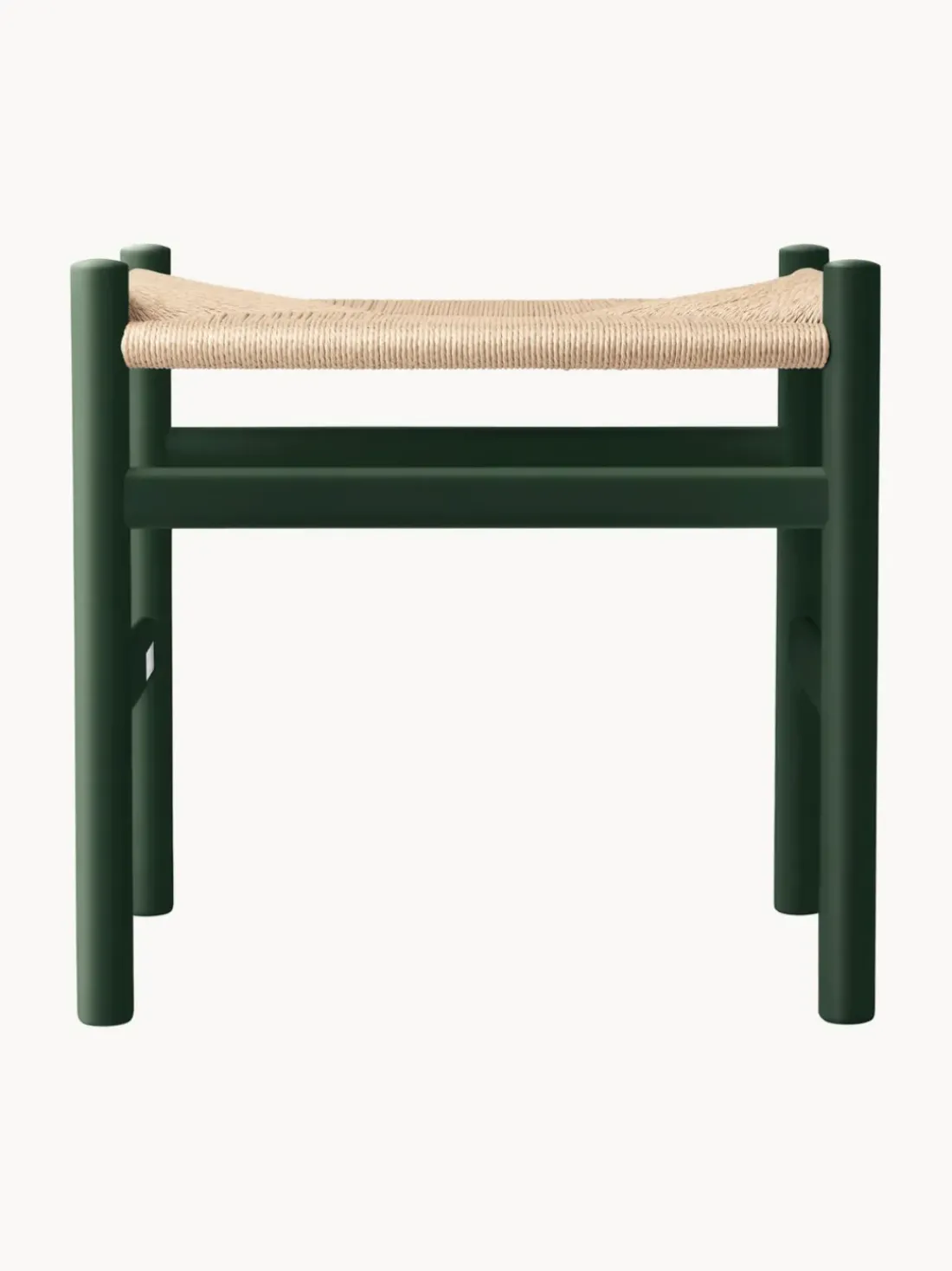 Taburete con asiento tejido a mano CH53