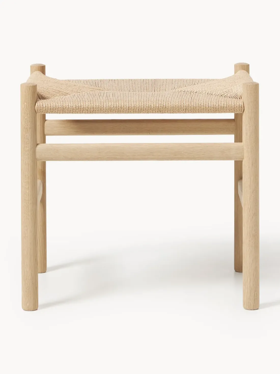 Taburete con asiento tejido a mano CH53