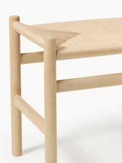 Taburete con asiento tejido a mano CH53