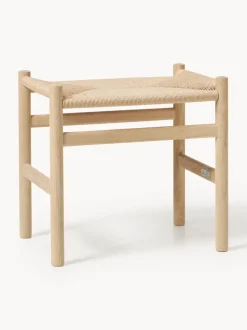 Taburete con asiento tejido a mano CH53