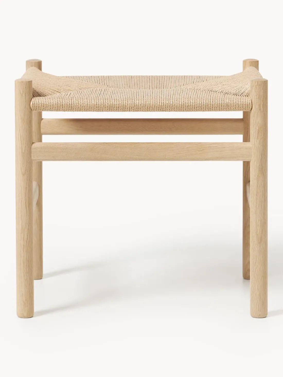 Taburete con asiento tejido a mano CH53