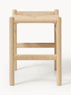 Taburete con asiento tejido a mano CH53