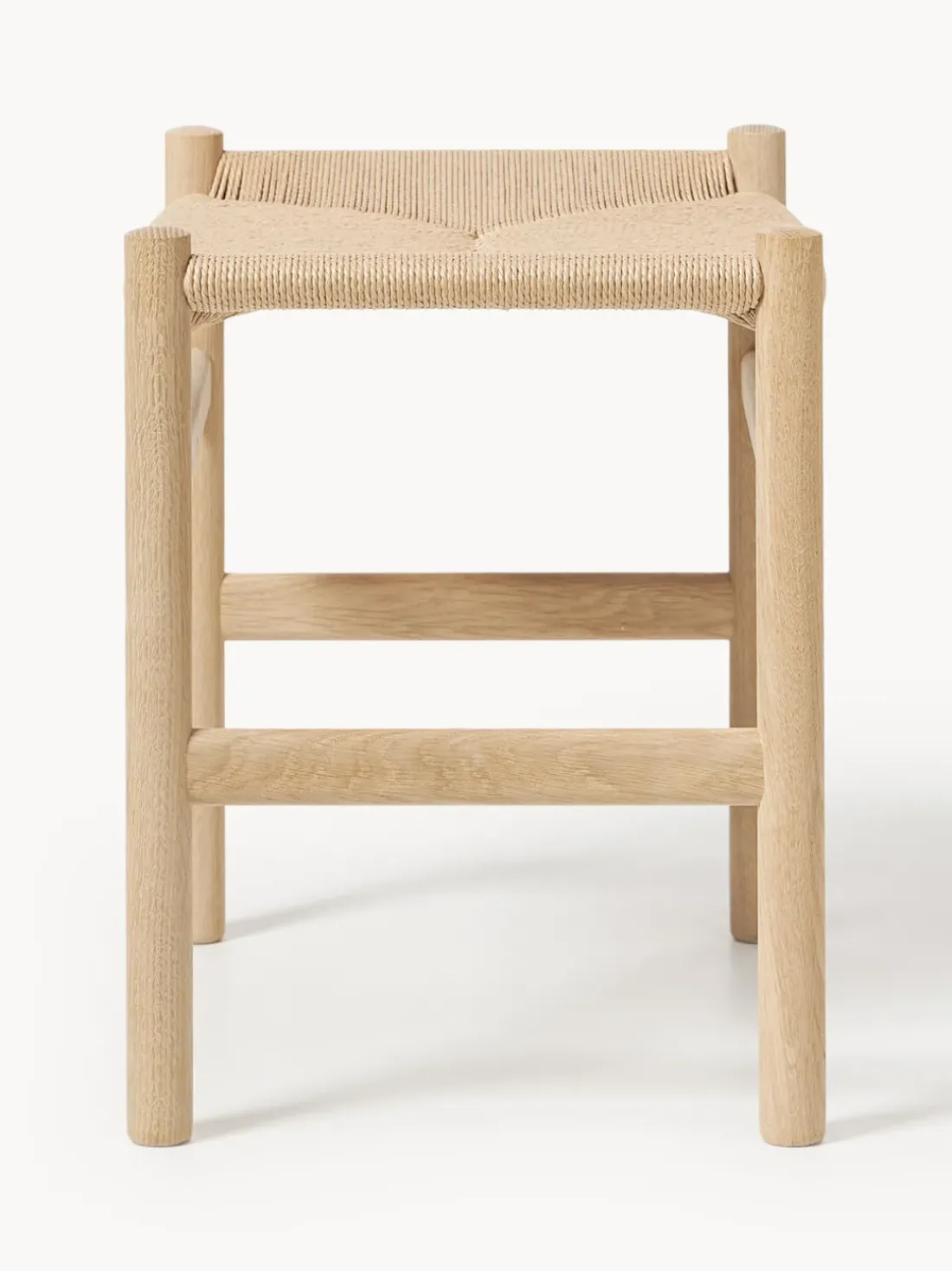 Taburete con asiento tejido a mano CH53
