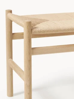 Taburete con asiento tejido a mano CH53