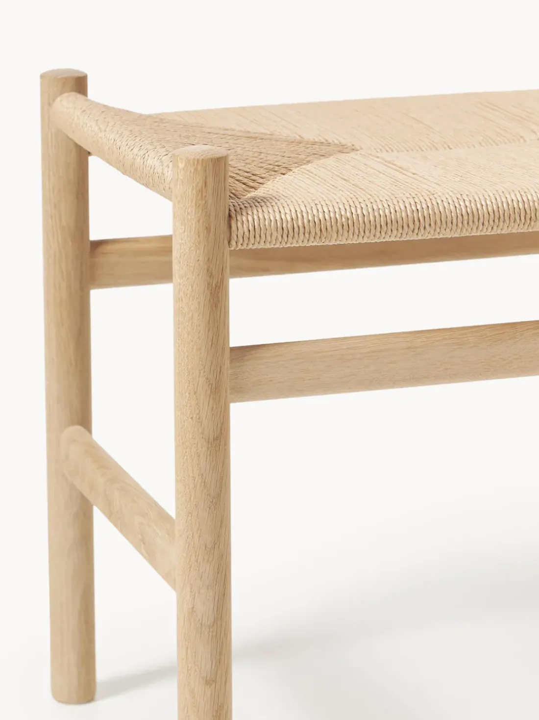 Taburete con asiento tejido a mano CH53