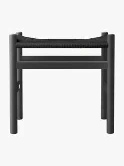 Taburete con asiento tejido a mano CH53