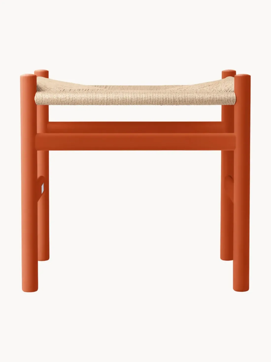 Taburete con asiento tejido a mano CH53