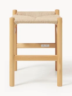 Taburete con asiento tejido a mano CH53