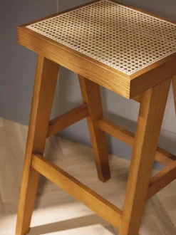 Taburete de bar con tejido vienés Sissi