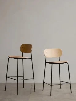 Taburete de bar de metal y madera Co