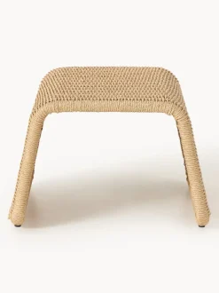 Taburete de exterior de mimbre Hank