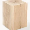 Taburete de madera de roble Block