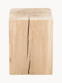 Taburete de madera de roble Block