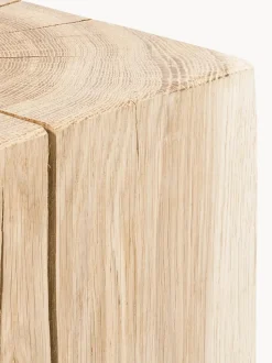 Taburete de madera de roble Block