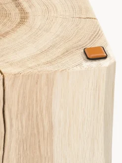Taburete de madera de roble Block