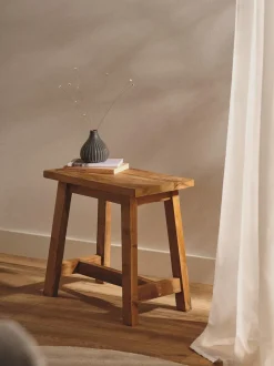 Taburete de madera de teca Lawas