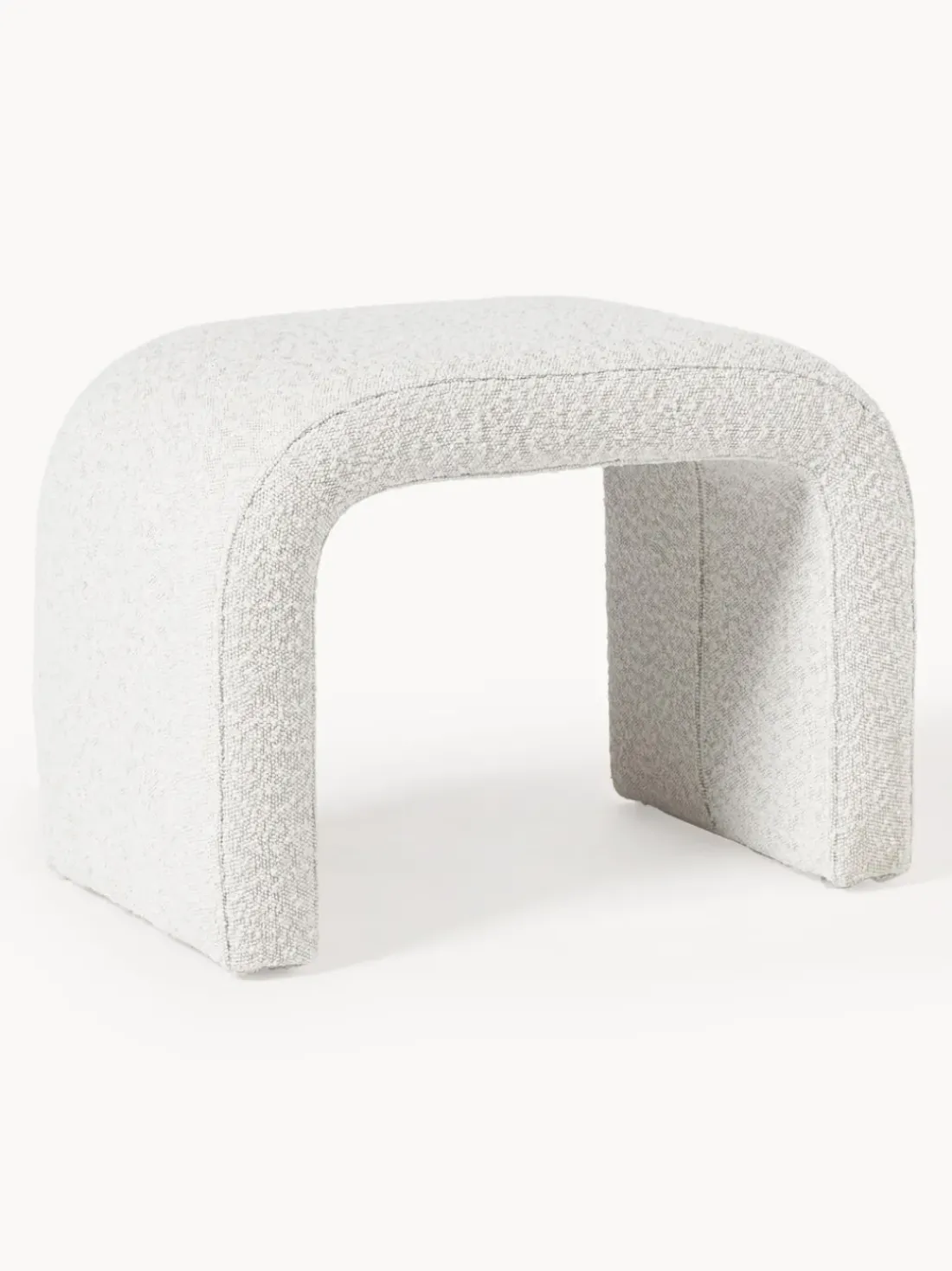 Taburete en tejido bouclé Penelope
