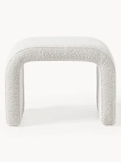 Taburete en tejido bouclé Penelope