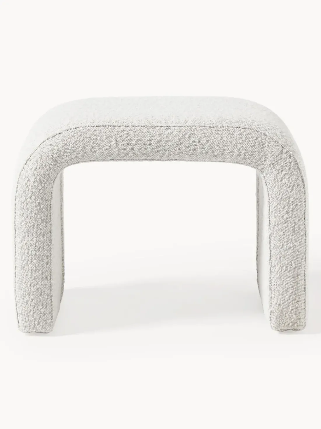 Taburete en tejido bouclé Penelope