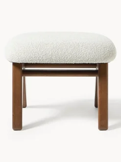 Taburete en tejido bouclé Shenay