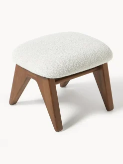 Taburete en tejido bouclé Shenay