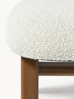Taburete en tejido bouclé Shenay