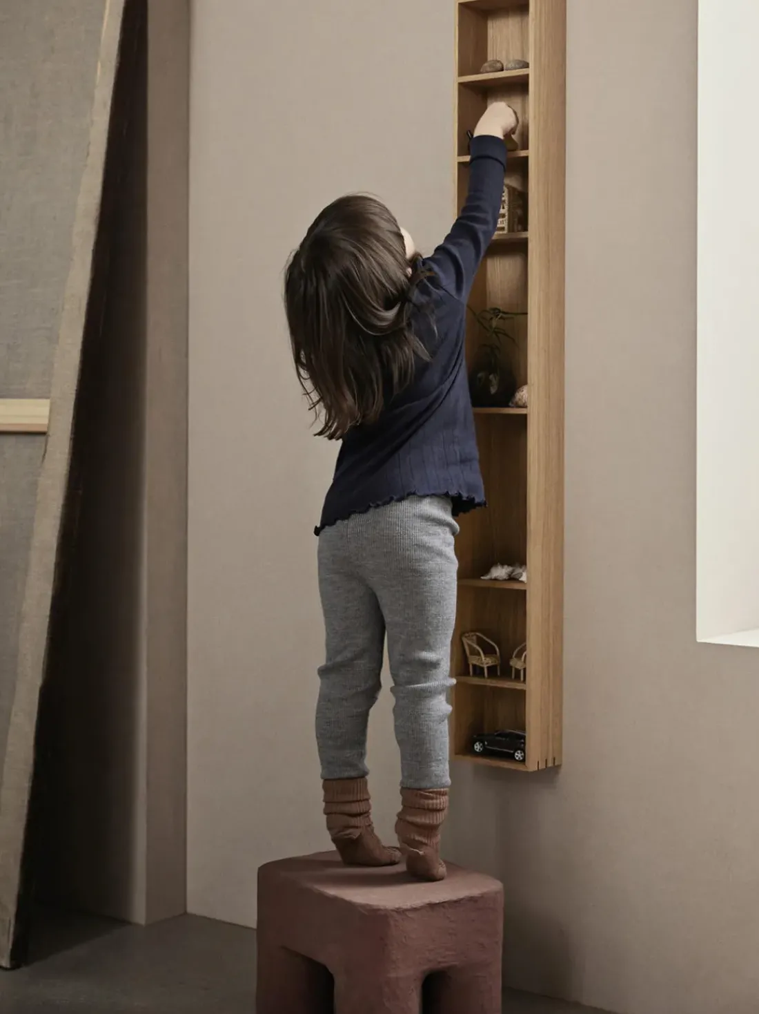 Taburete infantil artesanal Podo