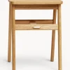 Taburete plegable de madera de roble Angle