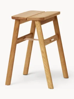 Taburete plegable de madera de roble Angle