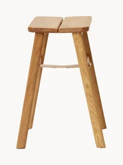 Taburete plegable de madera de roble Angle