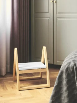Taburete plegable de madera de fresno Reech