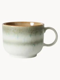 Taza artesanal con esmalte reactivo 70's