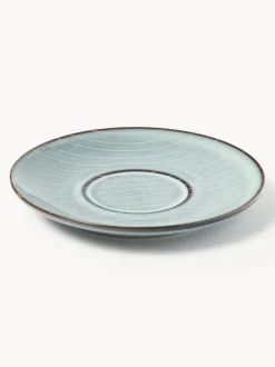 Taza artesanal con platillo Nordic Sea