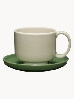 Taza artesanal con platitos Amare