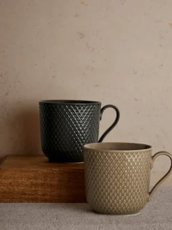 Taza con asa Rhombe Earth, 39 cl