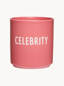 Taza de diseño con letras Favourite CELEBRITY